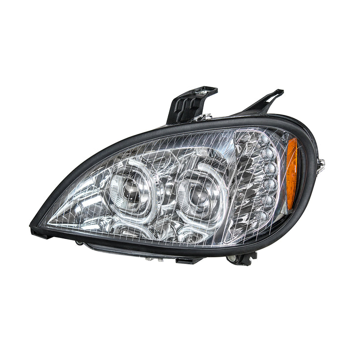 High Power LED Chrome Projection Headlight For 2001-2020 Freightliner Columbia - Driver