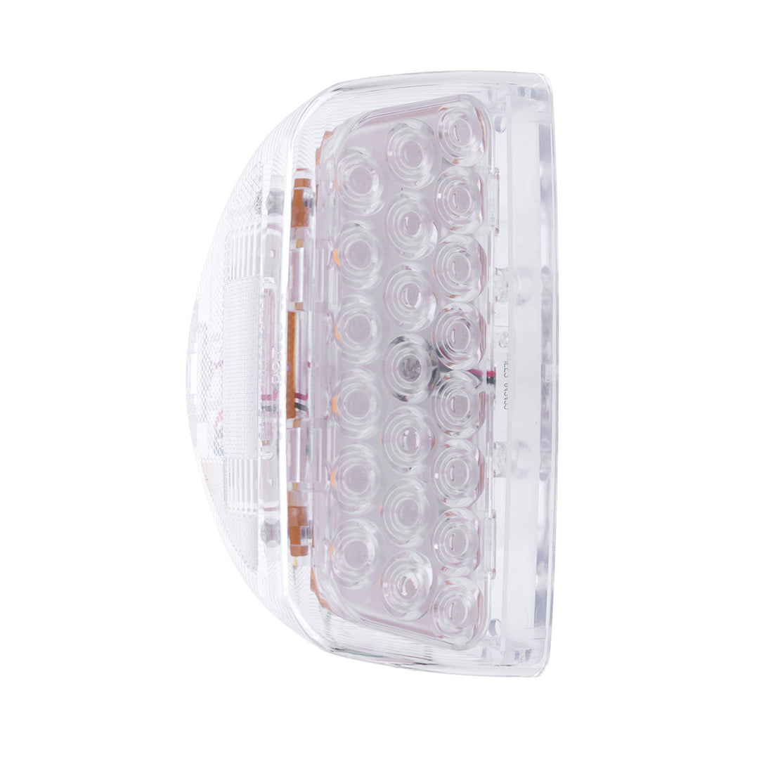 31 LED Turn Signal Light For 1987-2007 Peterbilt 379/378/357 - Amber LED/Clear Lens
