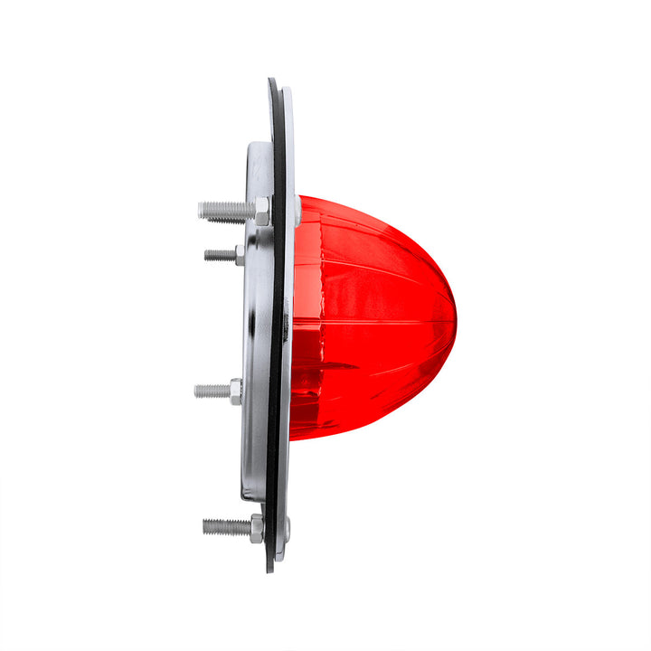 17 LED Dual Function Watermelon Reflector Light Sleeper Bunk Kit With 304 Stainless Steel Bezel - Red LED/Red Lens