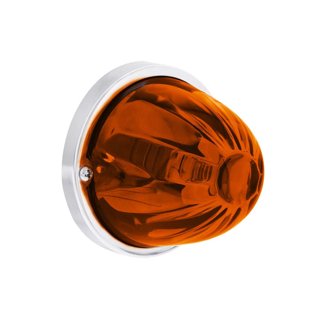 UltraBurst Glass Watermelon Light Flush Mount Kit - Amber LED/Dark Amber Lens