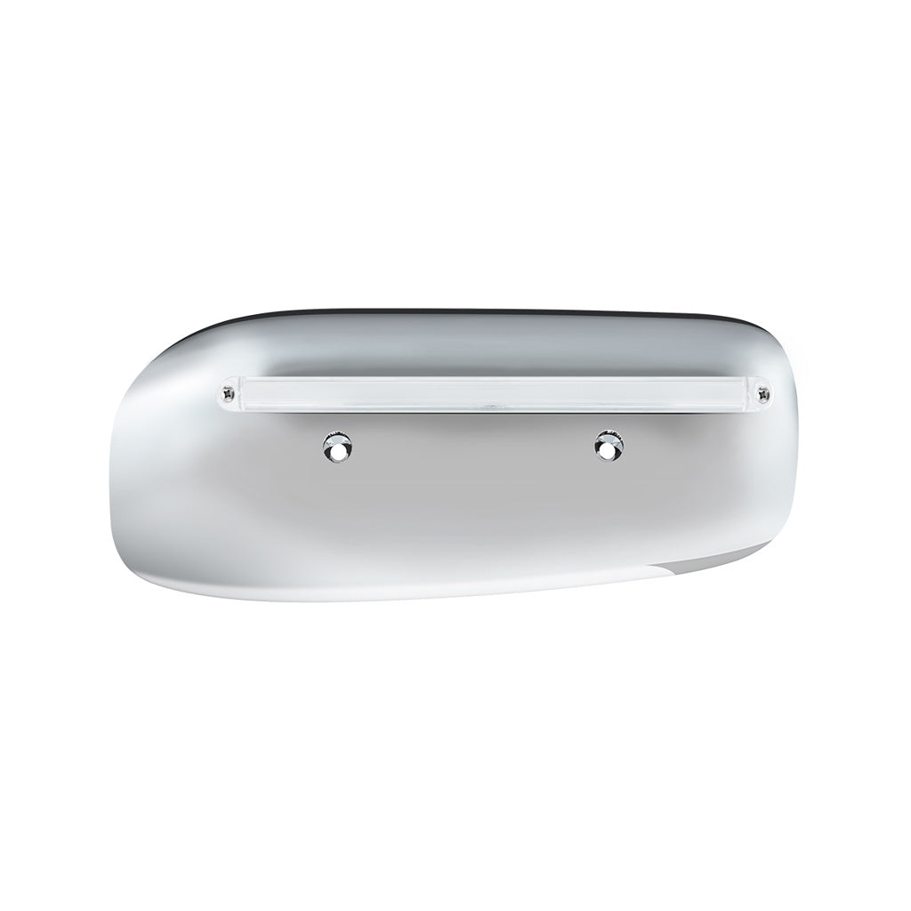 24 LED GloLight Rear Headlight Housing Cover For 2008-2023 Peterbilt 389 (Passenger) - Amber LED/Clear Lens