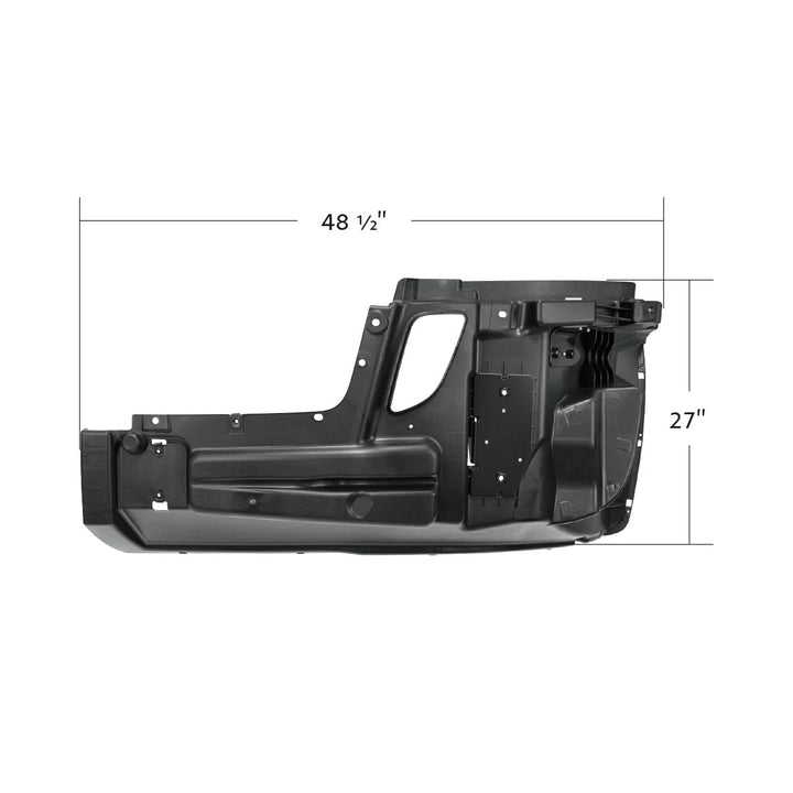 Bumper Reinforcement With Wheel Aero Trim Holes For 2018-2024 Freightliner Cascadia - Driver
