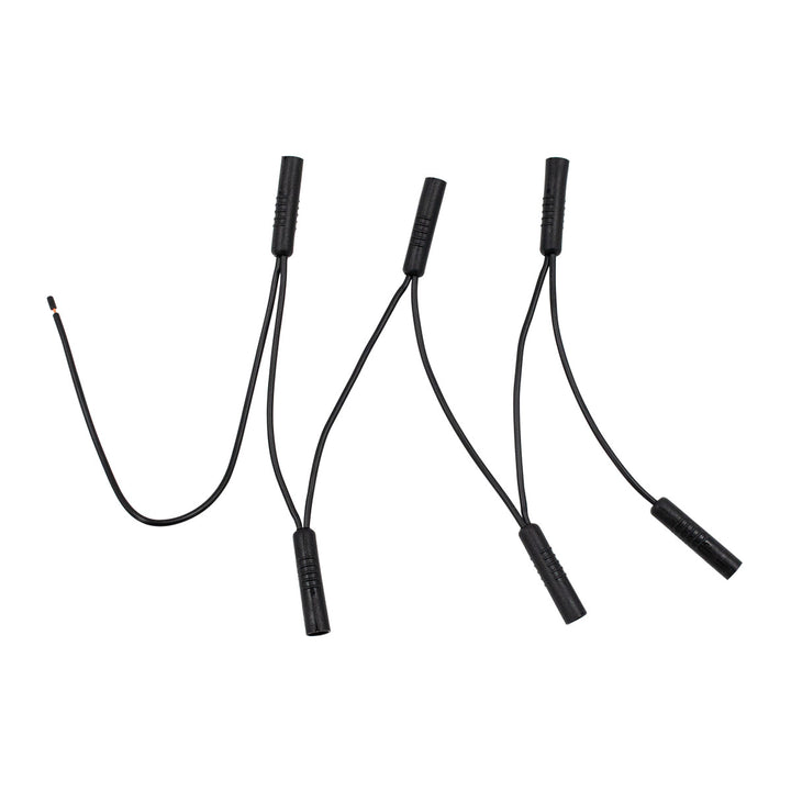 0.180" Female Plug Wire Harness With 6 Plugs - 3-7/8" Lead (Bulk)