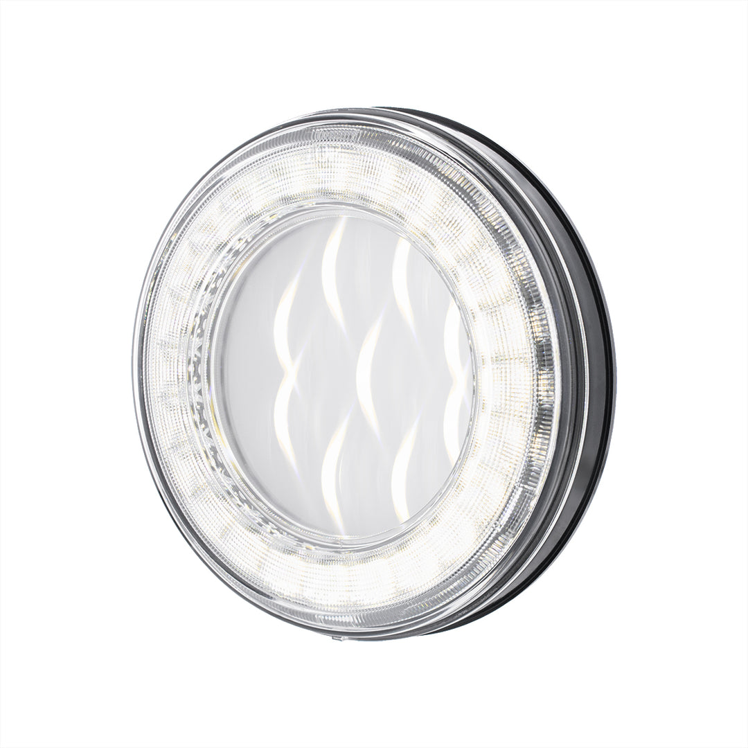 33 LED 4" Round Lumos Light X - Series (Back-Up) - White LED/Clear Lens