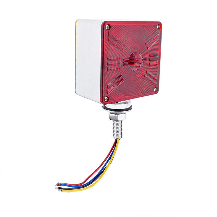 48 LED Competition Series Mini Double Face Light - Amber &amp; Red LED/Amber &amp; Red Lens