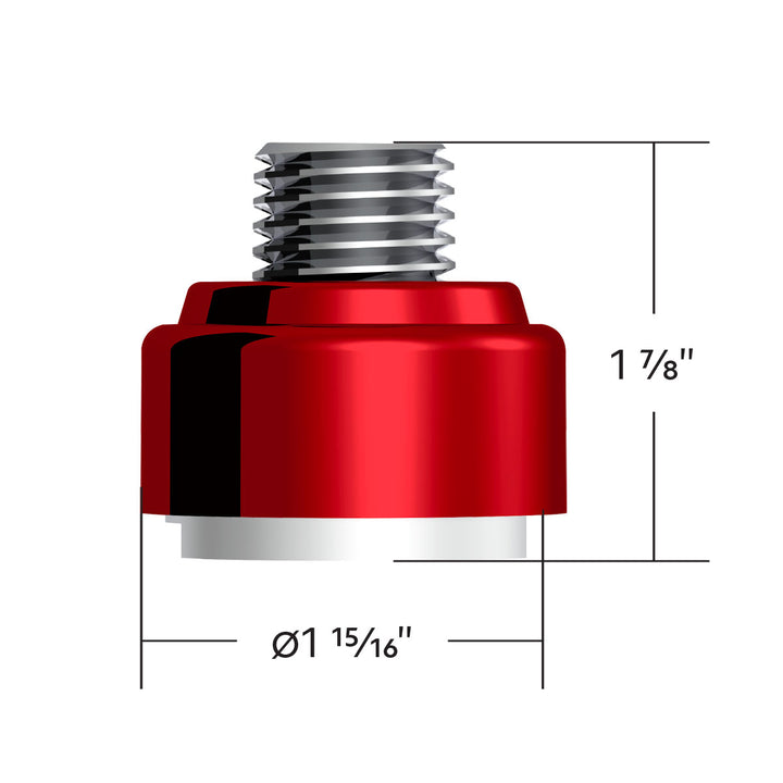 M30 x 3.5 Thread-On Gearshift Adapter W/LED Mount For Eaton - Fuller 9/10 Speed - Candy Red