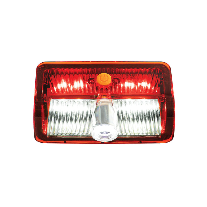 9 LED Interior Door Light With American Flag Courtesy Projector Light For 2006+ Kenworth &amp; Peterbilt Trucks