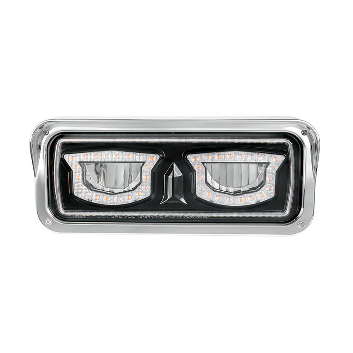 High Power Blackout LED Headlight With Turn Signal And Position Light - Passenger