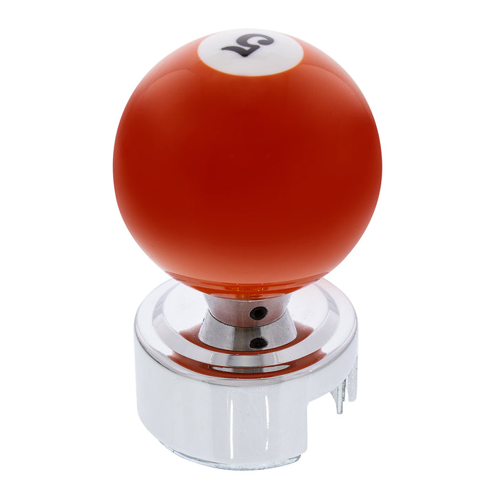 Number 5 Pool Ball Gearshift Knob For 13/15/18 Speed Eaton Style Shifters
