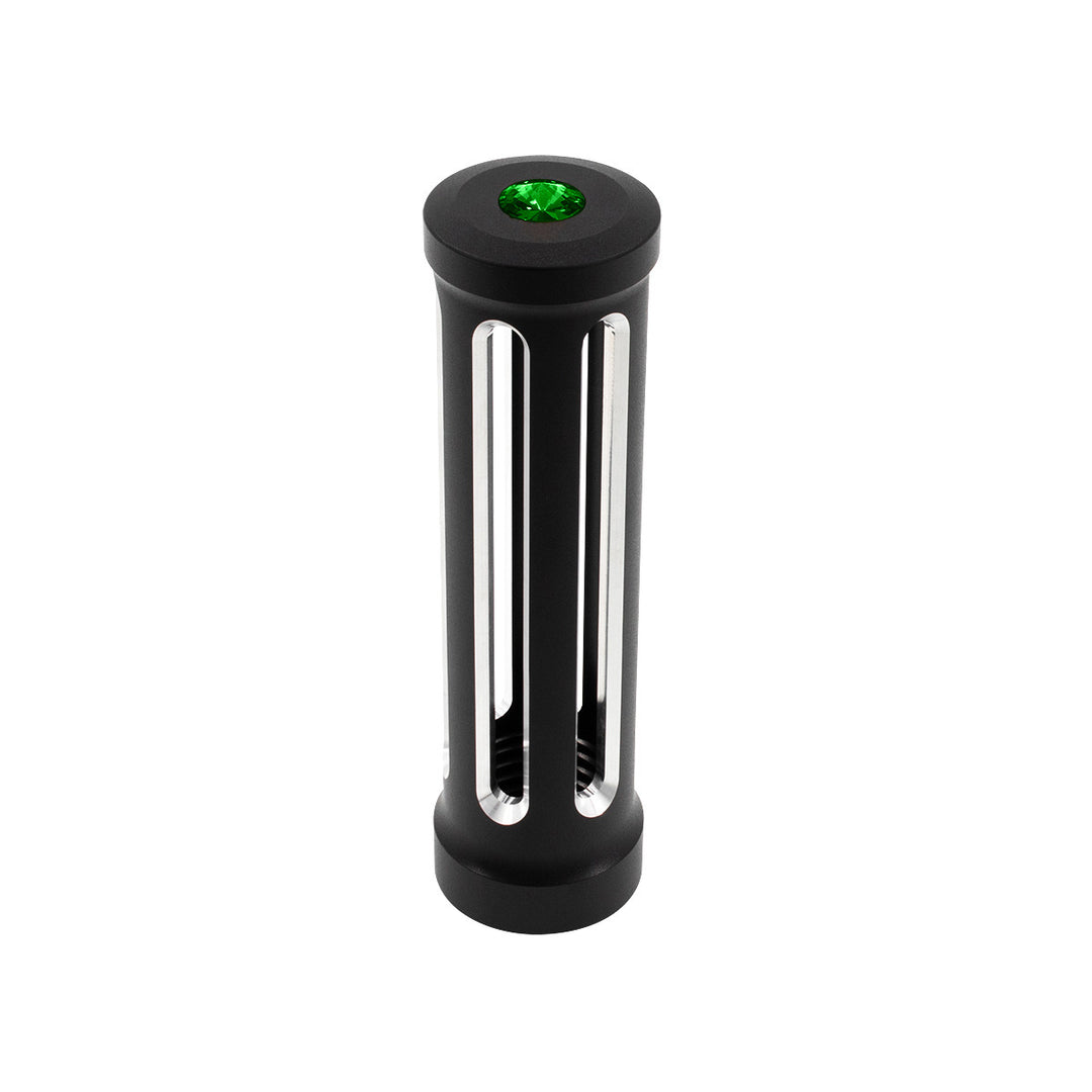 M30 x 3.5 Thread-On Sonoma Style Gearshift Knob - Dark Green Crystal/Matte Black