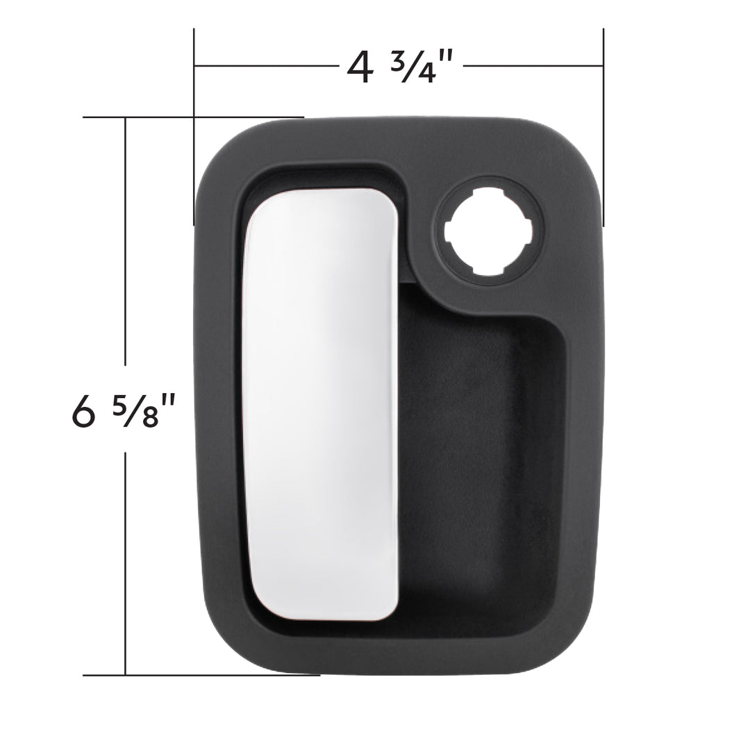 Chrome Exterior Handle For 1997-2002 Kenworth T2000 - Driver (Bulk)