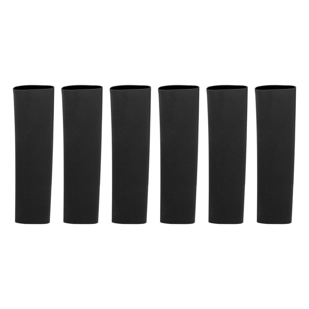 3/8" I.D. Black Heat Shrink Tubing, 4" Long (6-Pack).