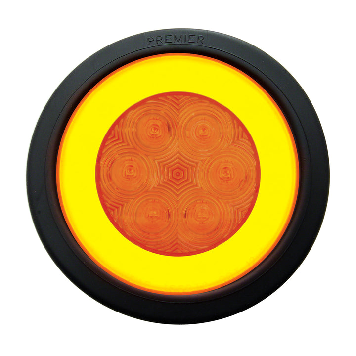 21 LED 4" GloLight Bar Kit (Turn Signal) - Amber LED/Amber Lens (Bulk)