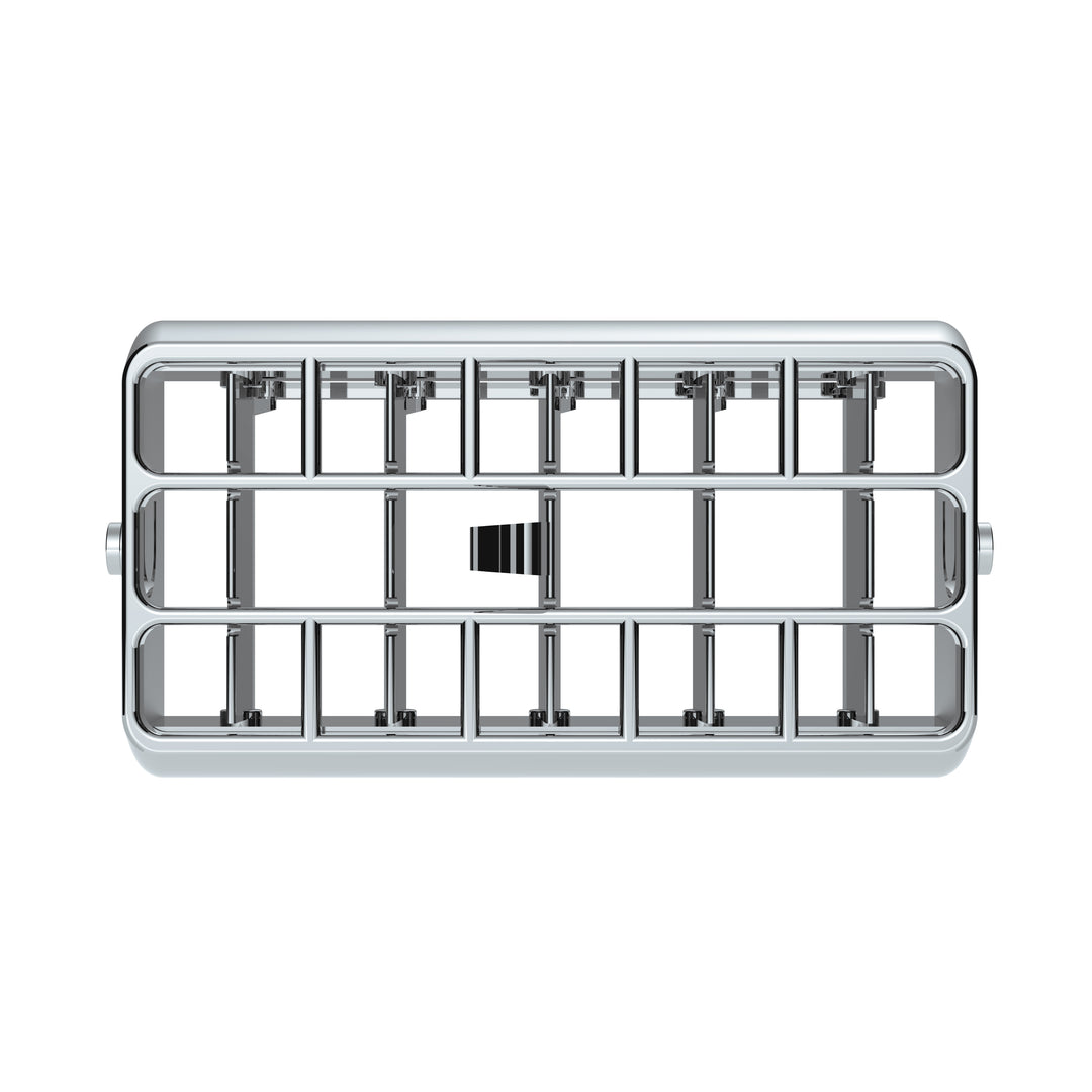 Chrome Plastic A/C Vent For 2001-05 Peterbilt - Center
