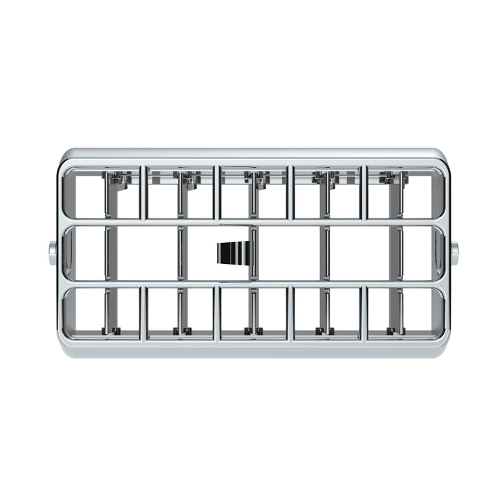 Chrome Plastic A/C Vent For 2001-05 Peterbilt - Center