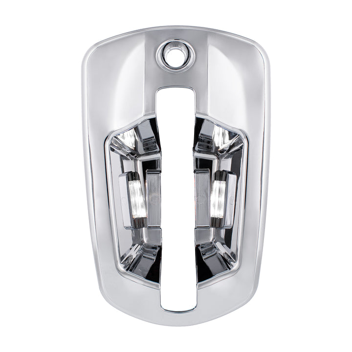 6 LED Chrome Door Handle Cover For 2018-2025 Freightliner Cascadia - Driver, White LED