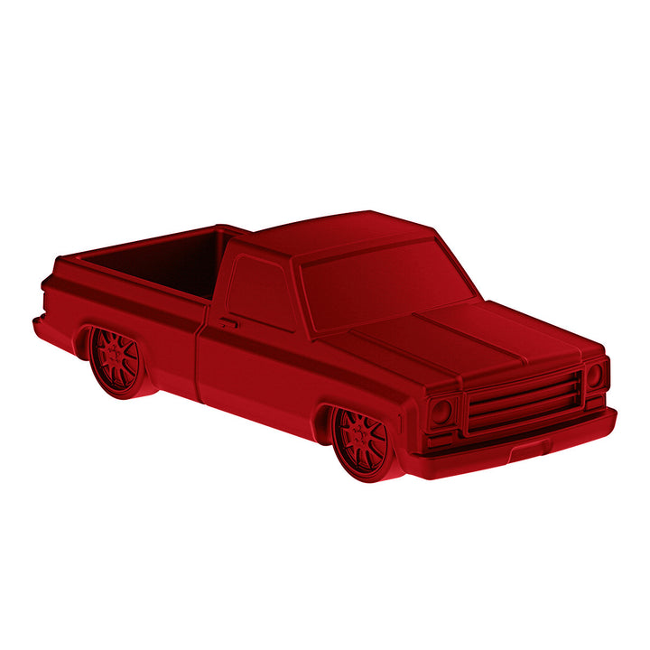 Solid Die-Cast 1973-1987 Chevrolet Truck Style Paper Weight - Candy Red