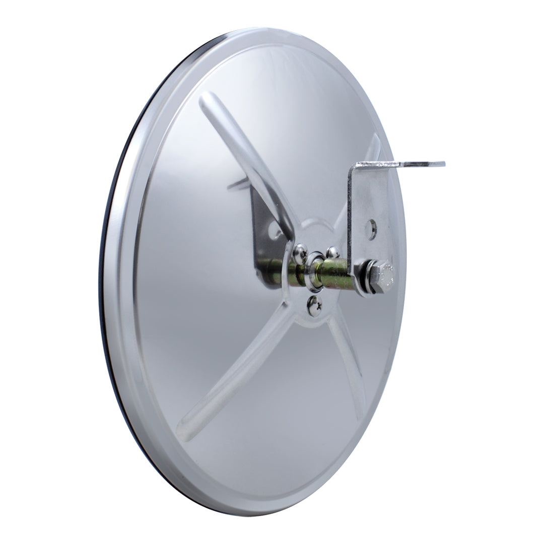 8-1/2" Chrome 320R Convex Mirror - Centered Mounting Stud