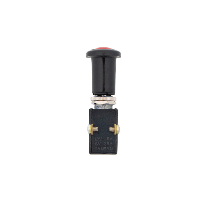 Red Illum Push - Pull Switch 15 Amp 12V S.P.S.T. On/Off 1 Pc.