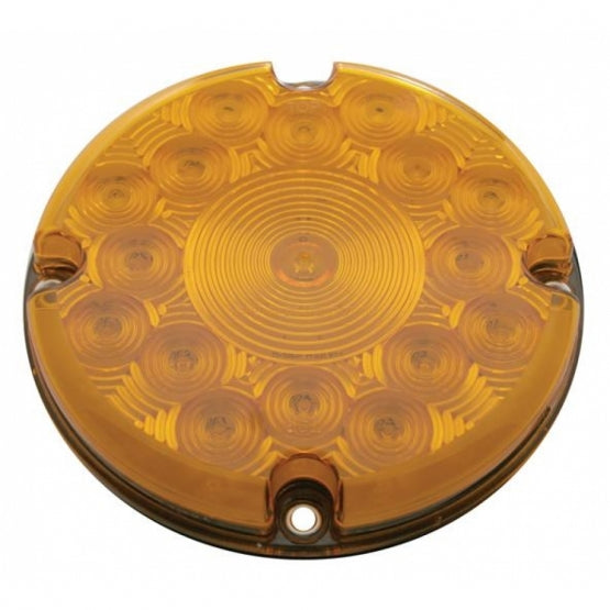 17 LED 7" Turn Signal Light - Amber LED/Amber Lens (Bulk)