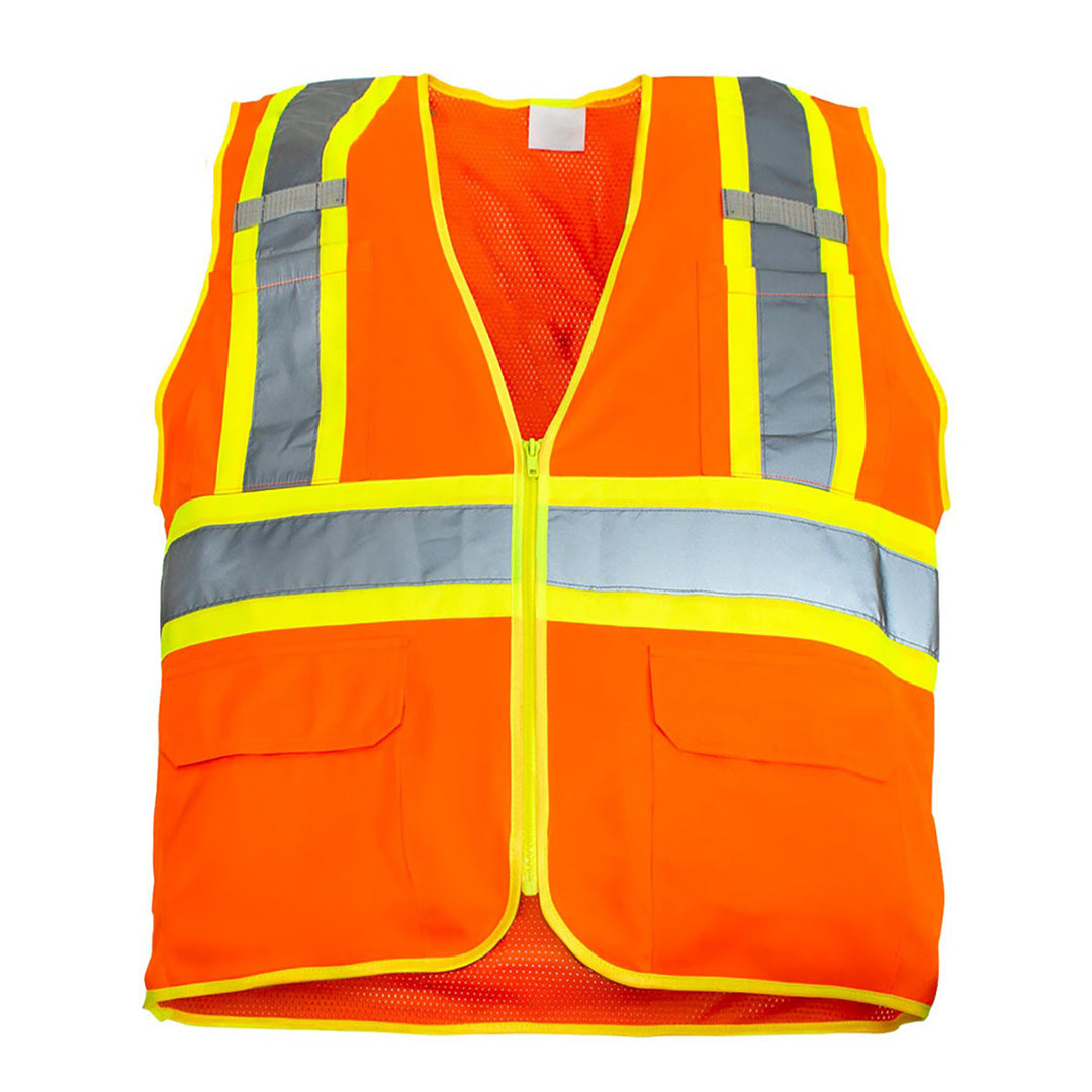 RigGear High Visibility Reflective Orange Safety Vest - Small