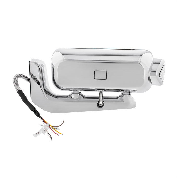 10 High Power LED "Blackout" Projection Headlight Assembly W/Mounting Arm &amp; Turn Signal Side Pod - Passenger Side