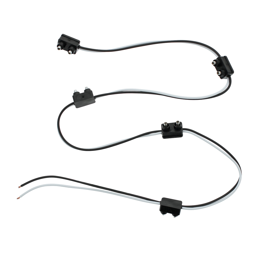 2 - Prong Plug Wiring Harness With 6" Lead Between Plugs - 5 Plugs