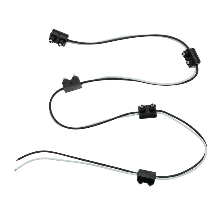 2 - Prong Plug Wiring Harness With 6" Lead Between Plugs - 5 Plugs