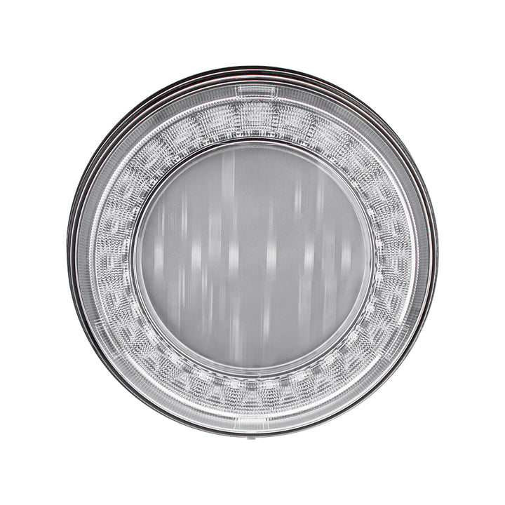 30 LED 4" Round Lumos Light I - Series (Stop, Turn &amp; Tail) - Red LED/Clear Lens