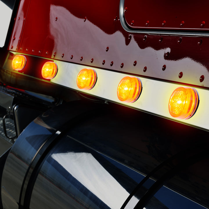 3 LED Oval Clearance/Marker Light - Amber LED/Amber Lens