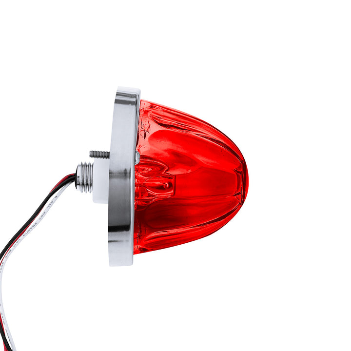 Glass Watermelon Light Kit With 2 LED Light - Red LED/Red Lens