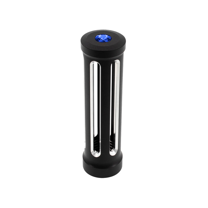 M30 x 3.5 Thread-On Sonoma Style Gearshift Knob - Blue Crystal/Matte Black