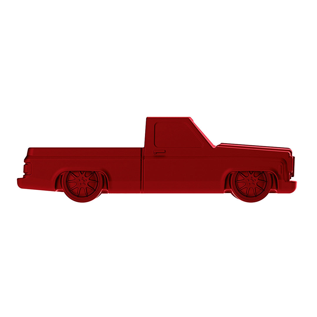 Solid Die-Cast 1973-1987 Chevrolet Truck Style Paper Weight - Candy Red