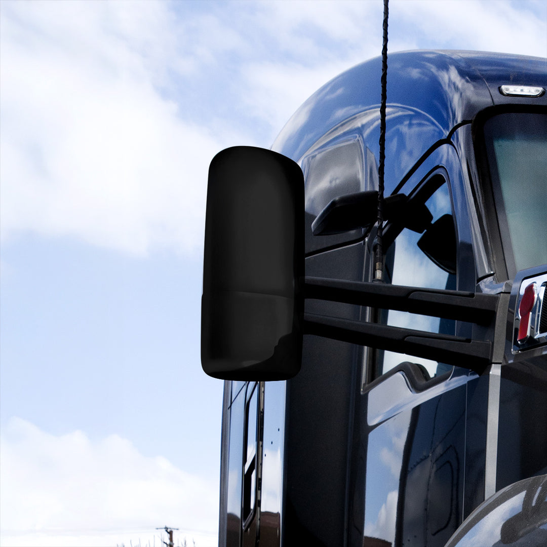 Matte Black Mirror Cover For 2013-2025 Kenworth T680 - Passenger
