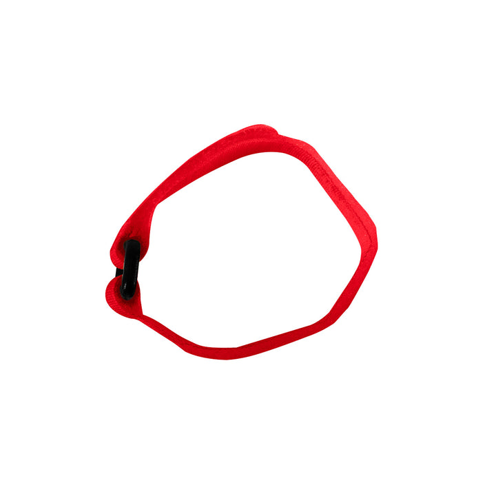 8" x 3/4" Red Hook &amp; Loop Velcro Strip - Tie Fasteners with Buckle (8-Pack)