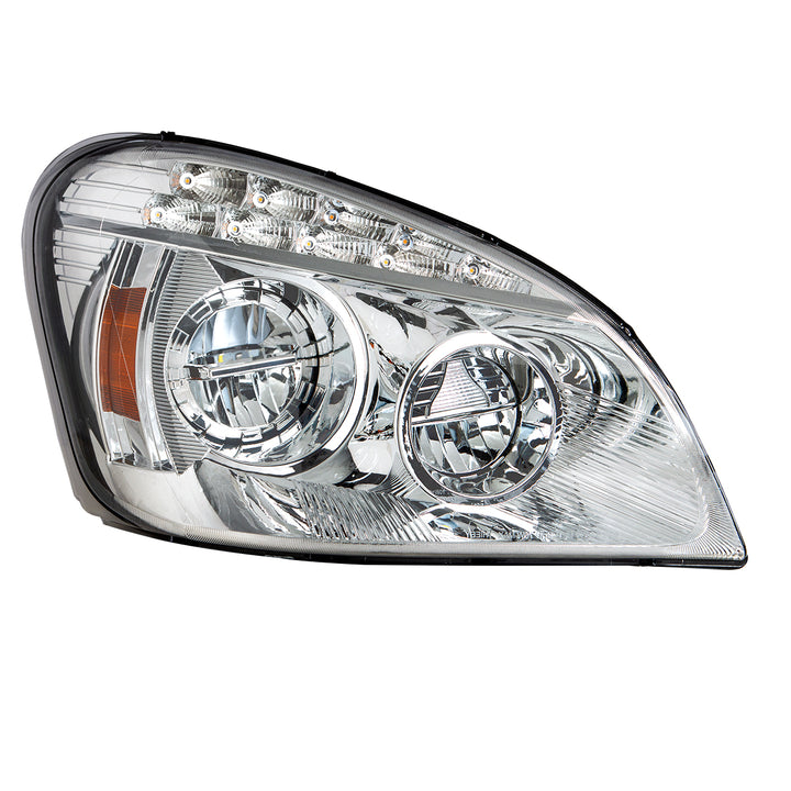 Chrome LED Headlight For 2008-2017 Freightliner Cascadia - Passenger
