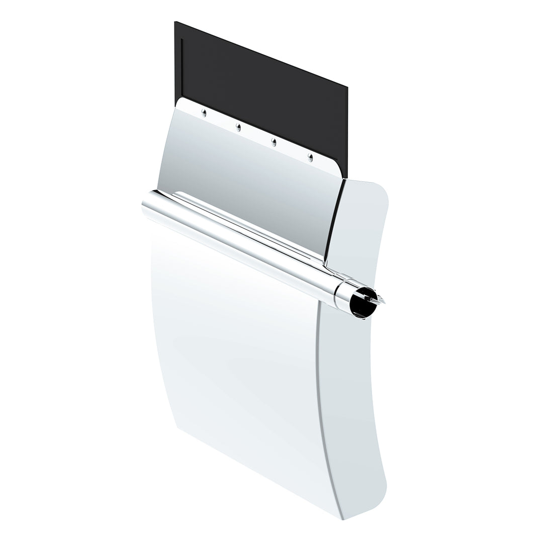 24" x 24" 430 Stainless Steel Quarter Fender With Tube Bracket Set - 4" Side Wall