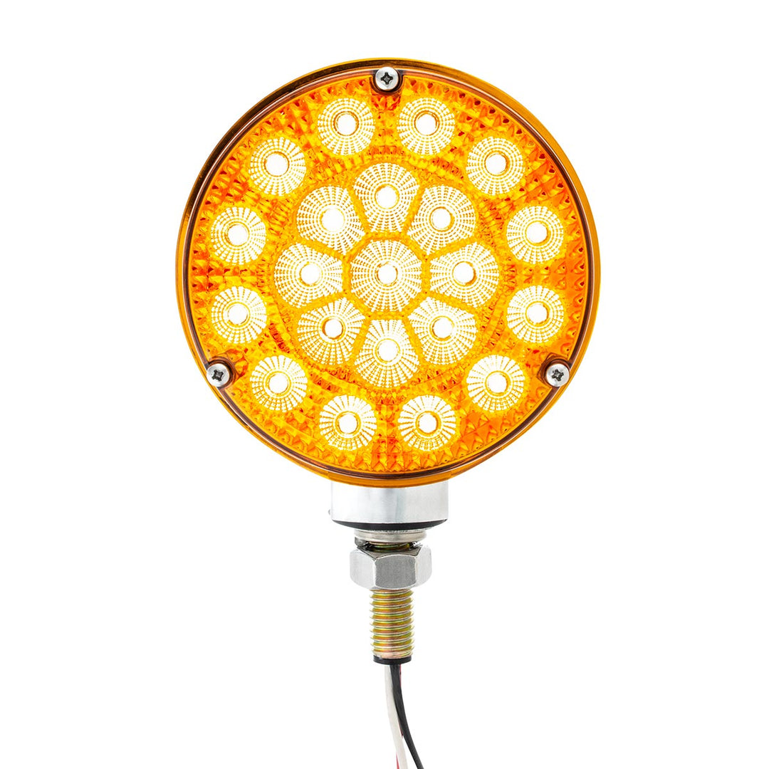 42 LED Reflector Double Face Competition Series Turn Signal Light - Amber &amp; Red LED/Lens