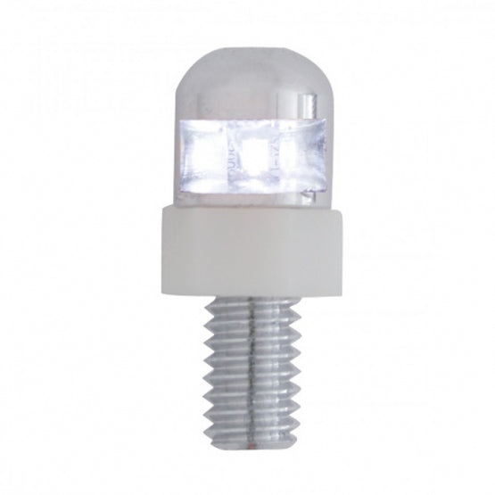 Single LED License Plate Fasteners - White LED (2-Pack)