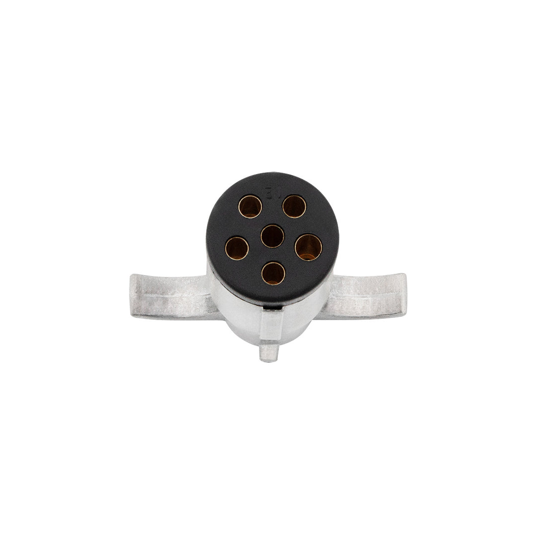 Round 6 - Way Female Connector - Split Pin