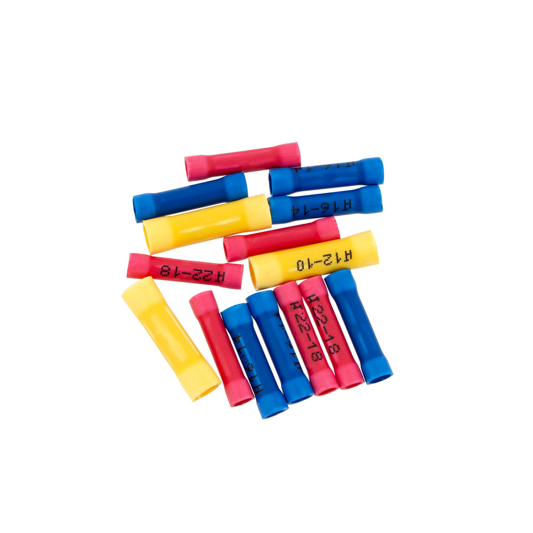 22-10 AWG Assorted Vinyl Butt Connectors (17-Pack)