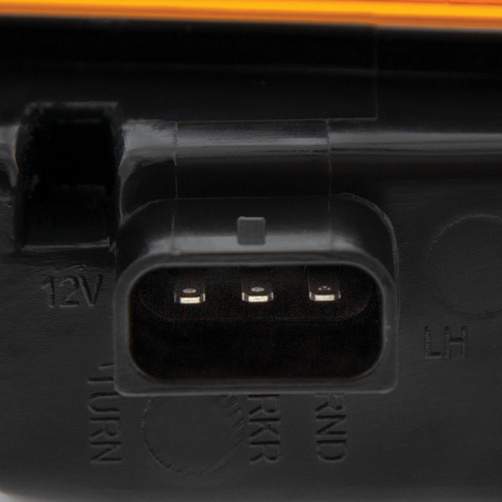 35 LED Sequential Turn Signal Light For 2018-2025 Freightliner Cascadia - Driver - Amber LED/Amber Lens