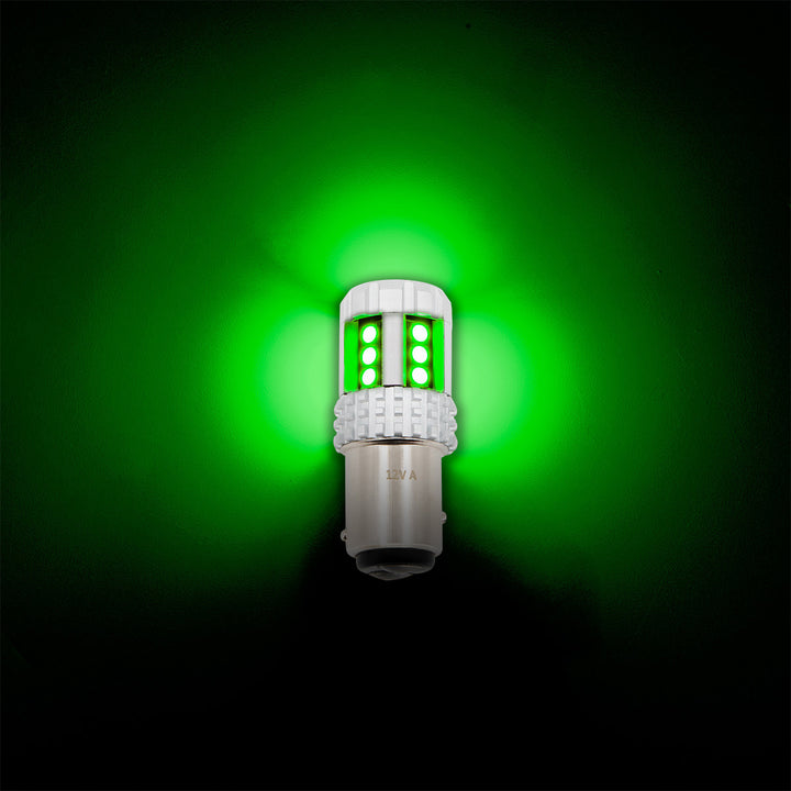 High Power 18 LED 1157 Bulb - Green