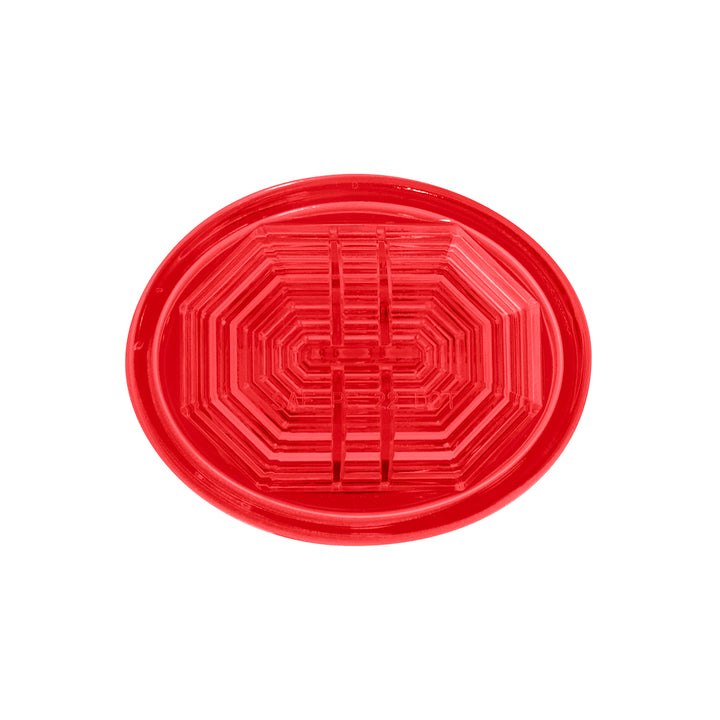 3 LED Oval Clearance/Marker Light - Red LED/Red Lens