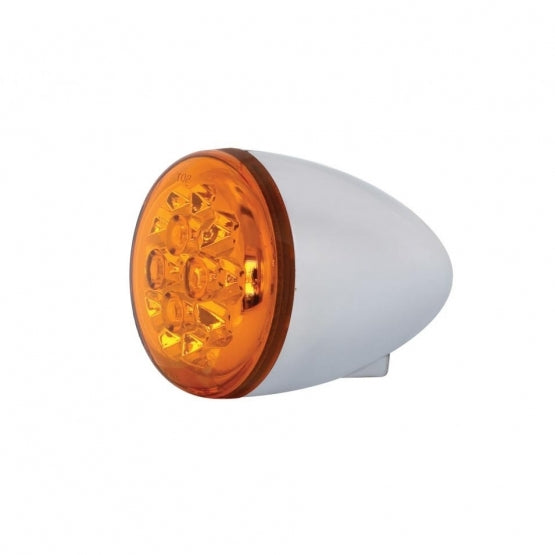 15 LED 2-3/8" Turn Signal Light For Harley Motorcycle - Amber LED/Amber Lens