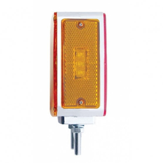 45 LED Double Stud Double Face Turn Signal Light (Driver) - Amber &amp; Red LED/Amber &amp; Red Lens