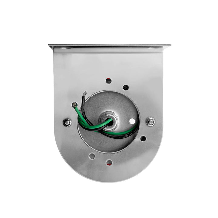 Dual Function Glass Watermelon Light With Stainless Steel Light Bracket Kit With LED Bulb - Red LED/Red Lens