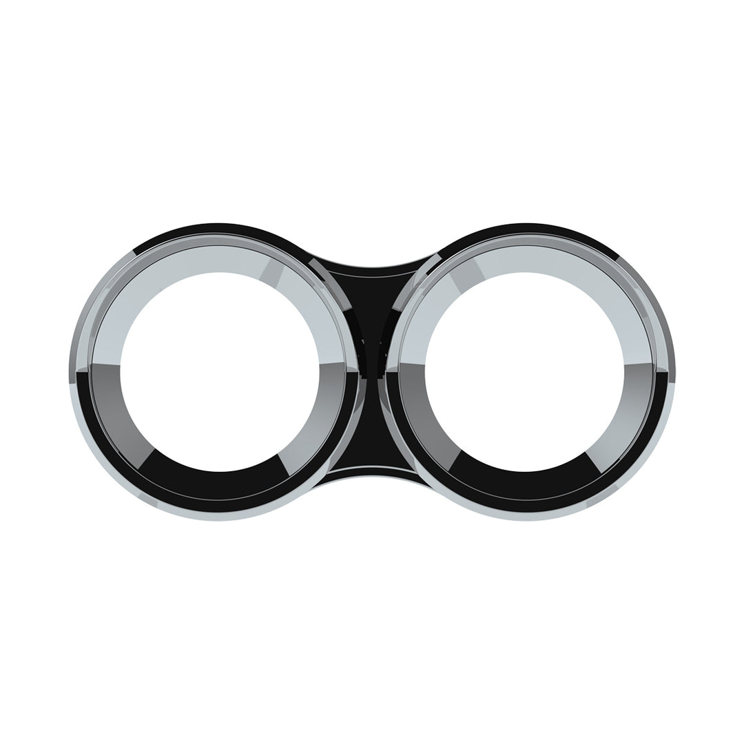 Small 2 Gauge Cluster Bezel With Visor For 2006+ Kenworth