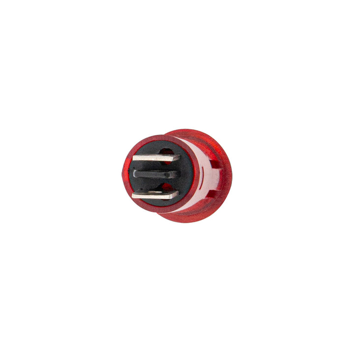 Red Warning Light 16 Amp 12V w/2 Lucar Terminals, 1 Pc.