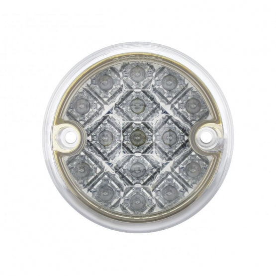 15 LED 3" Reflector Series 4 Light Only For Double Face Light Housing - Amber LED/Clear Lens (Bulk)
